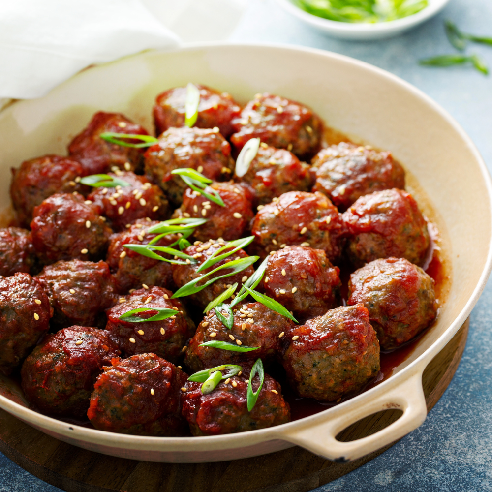 Boulettes de porc ketchup aux fruits