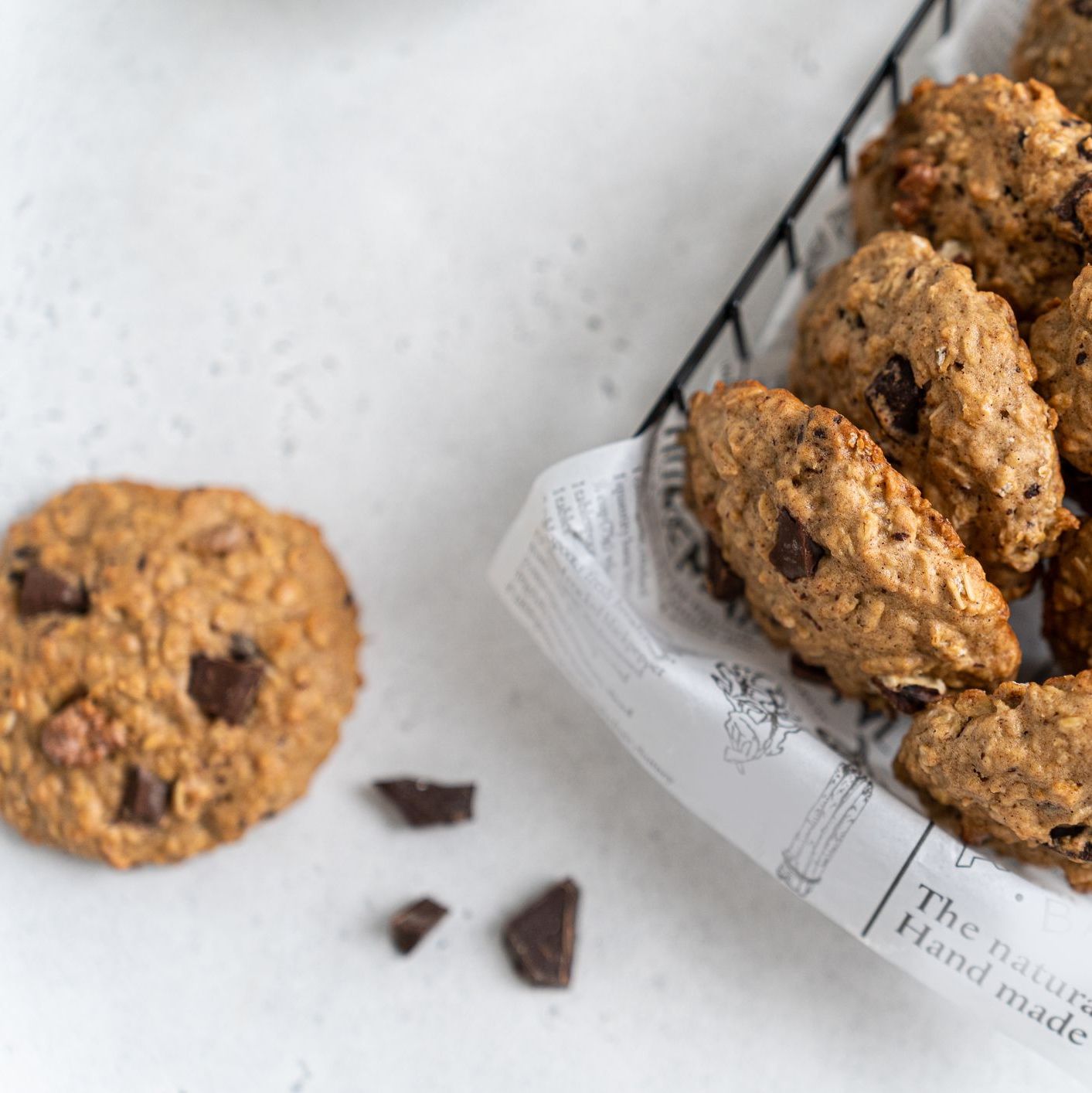 Cookies à l’avoine et chocolat noir