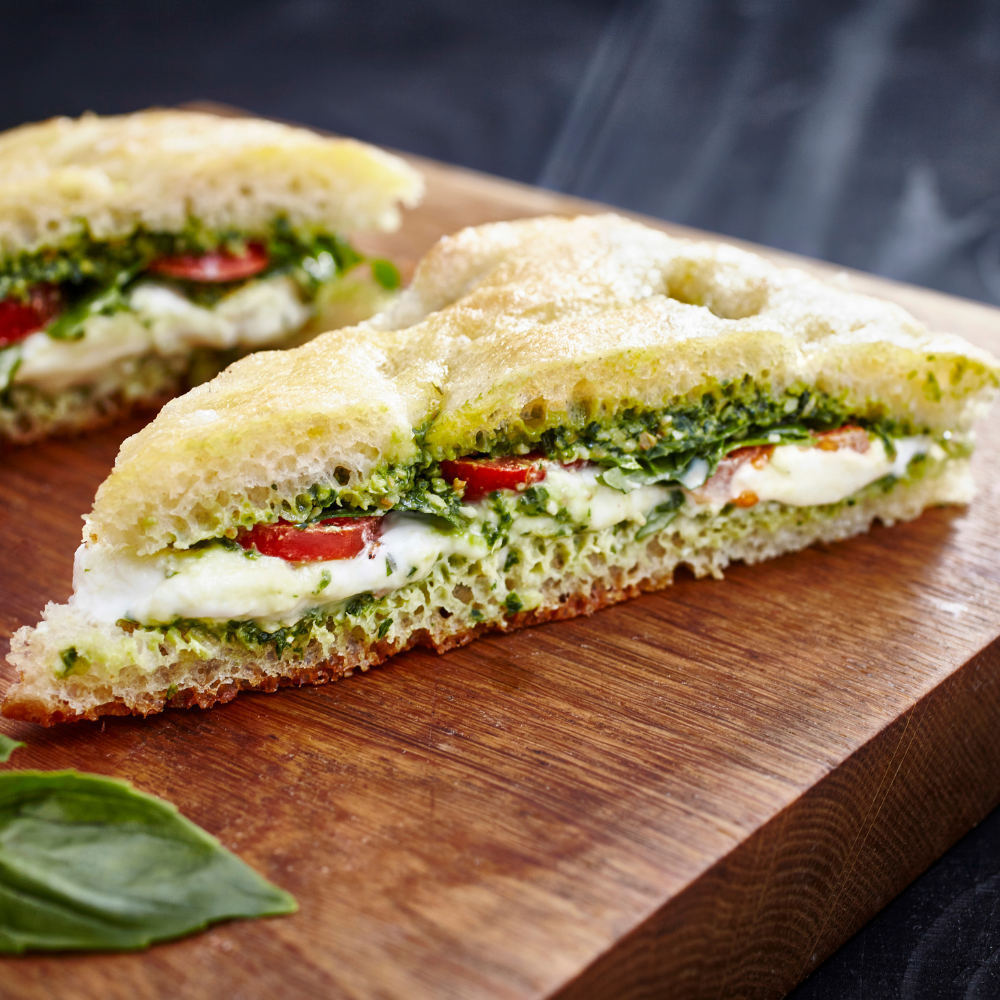 Focaccia fresca à l’avocat