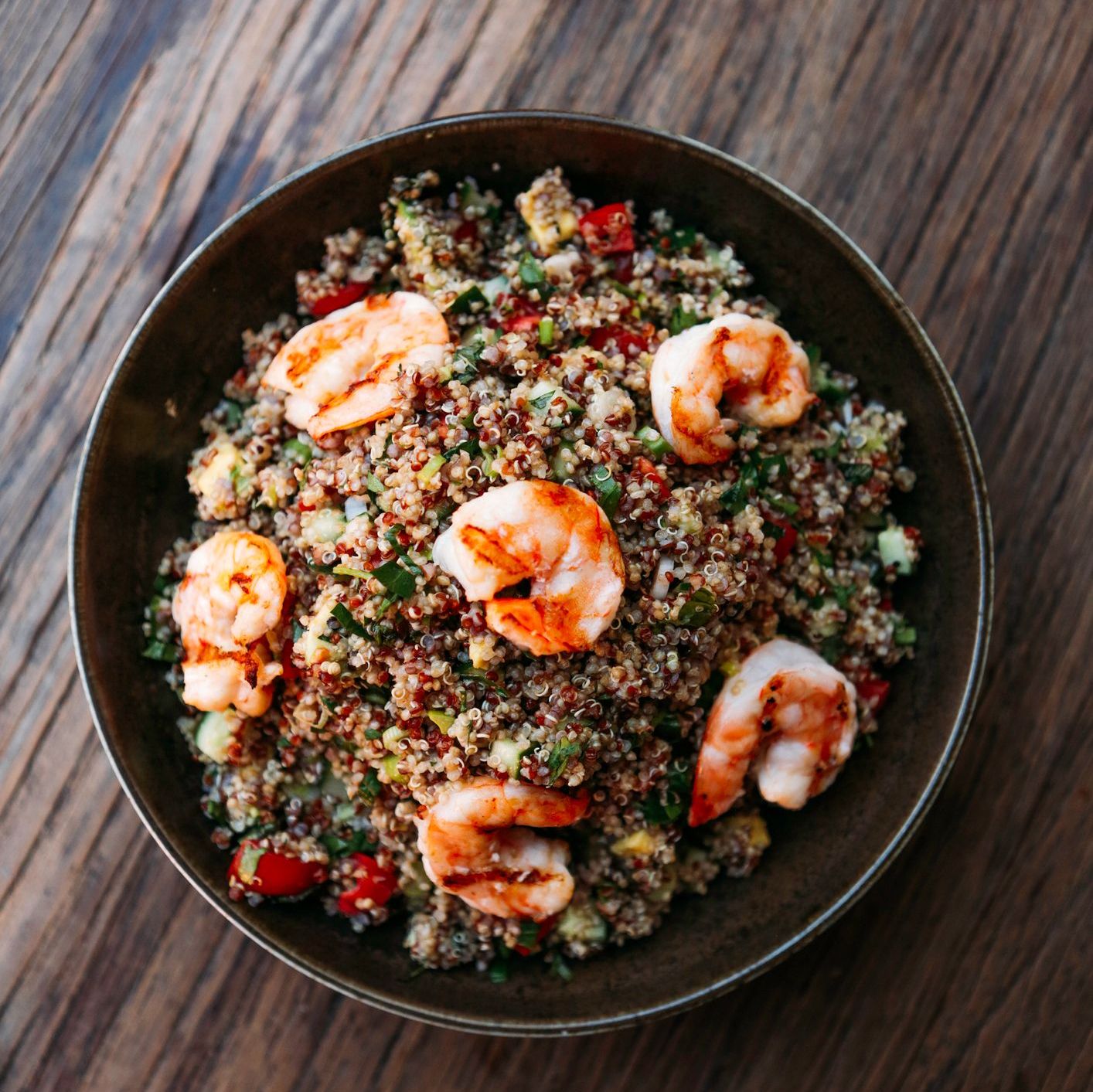 Crevettes au citron et quinoa