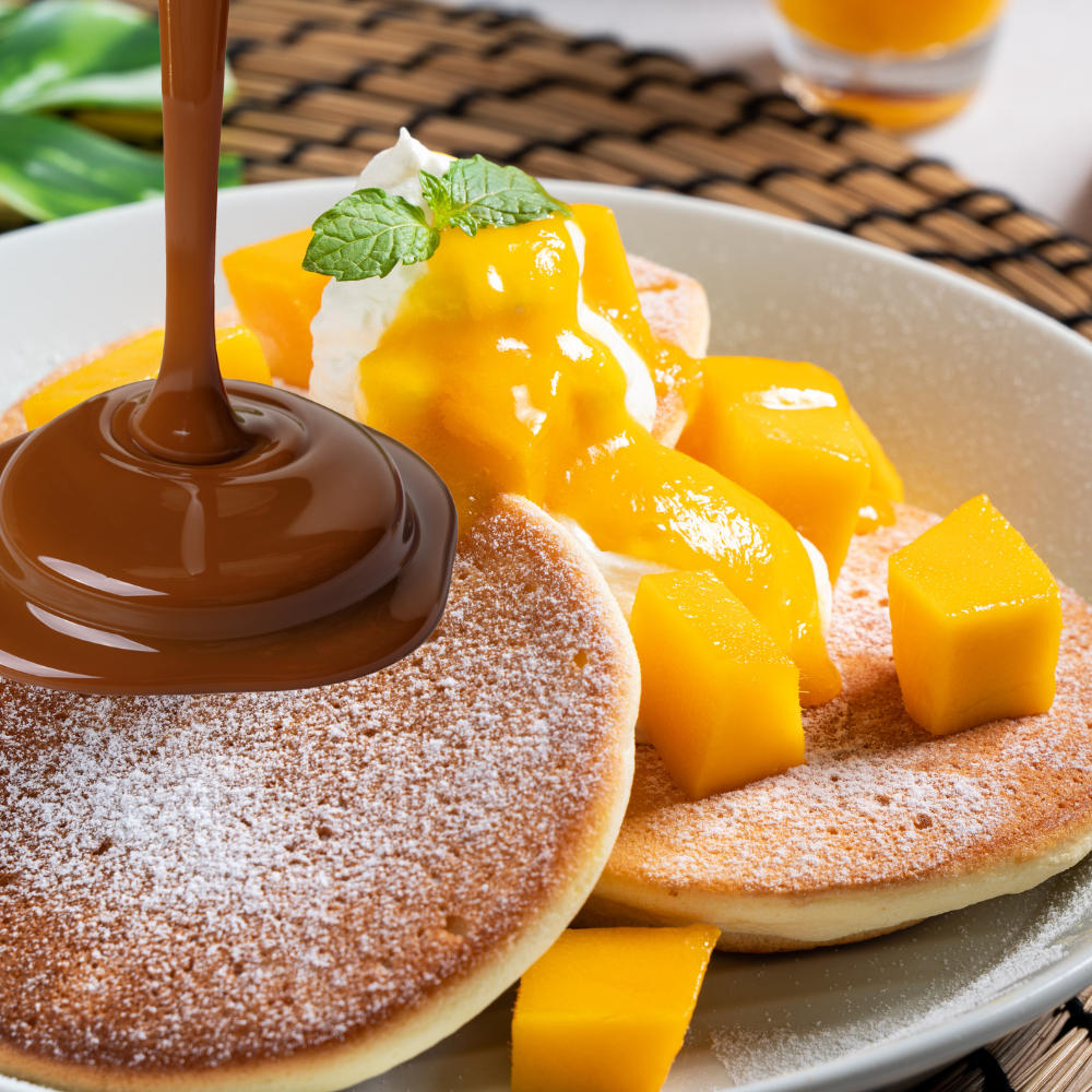 Pancake japonais mangue et nutella