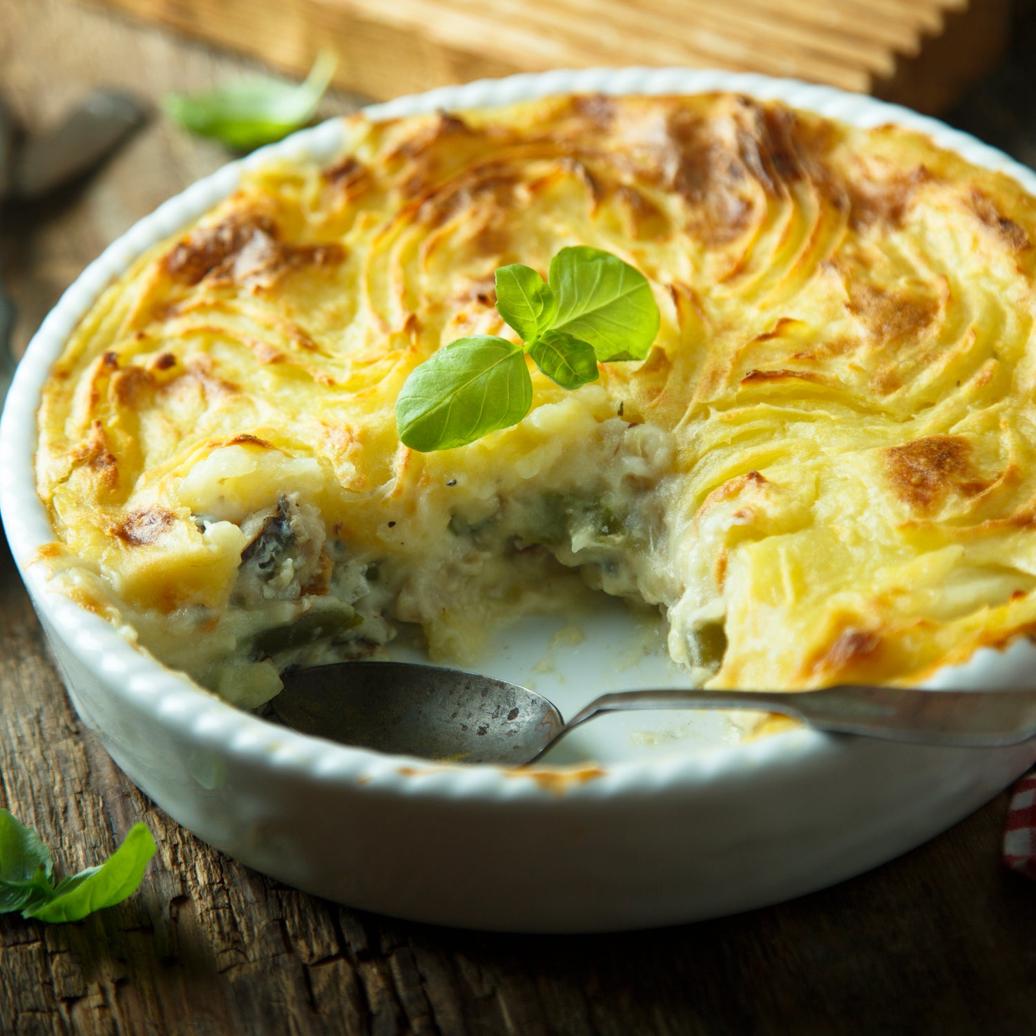 Parmentier de Poisson et Épinards