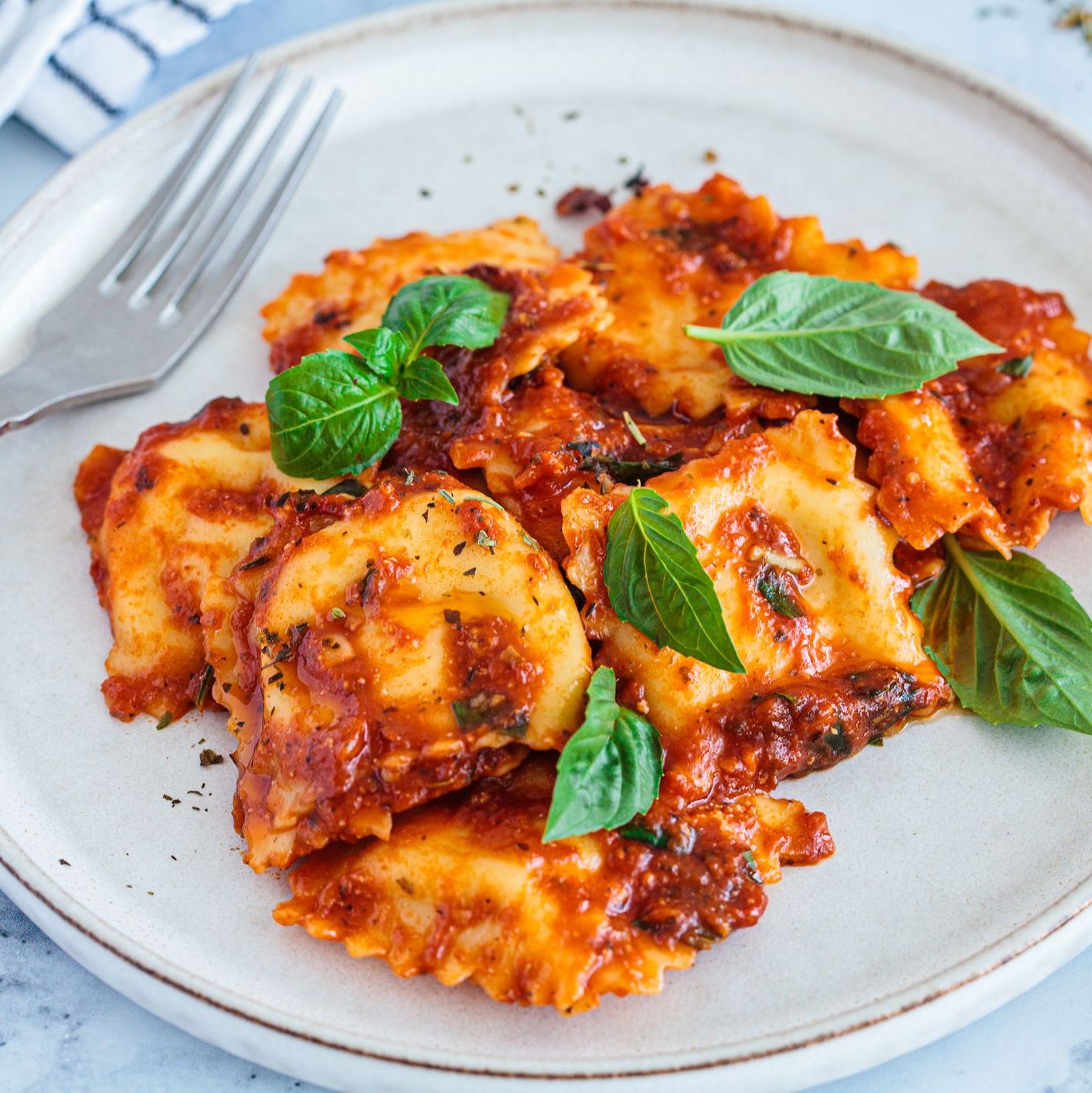 Raviolis au bœuf bourguignon