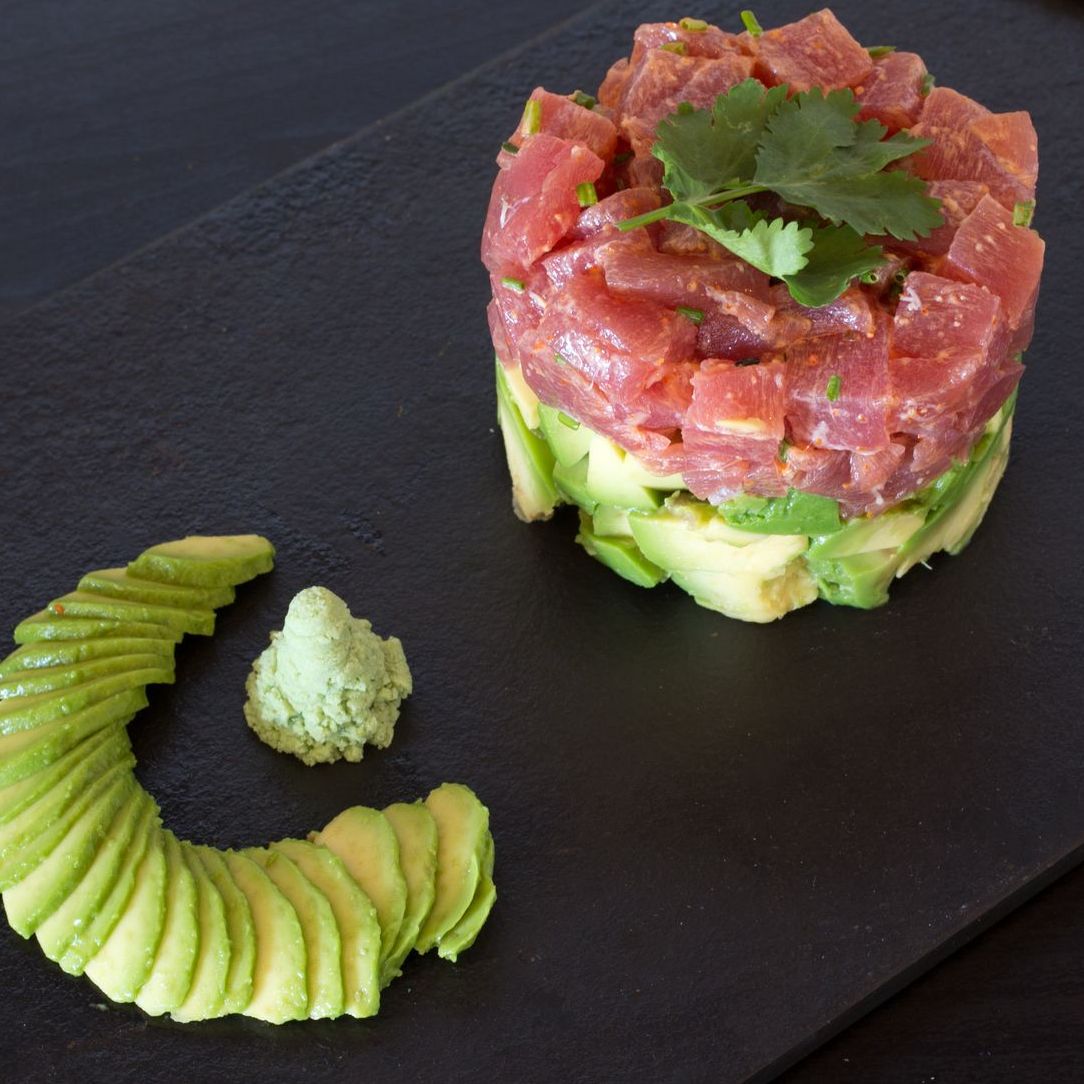 Tartare de thon au wasabi et avocat