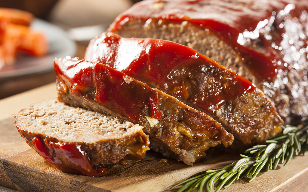 Pain de viande tourtière et ketchup de jalapeños