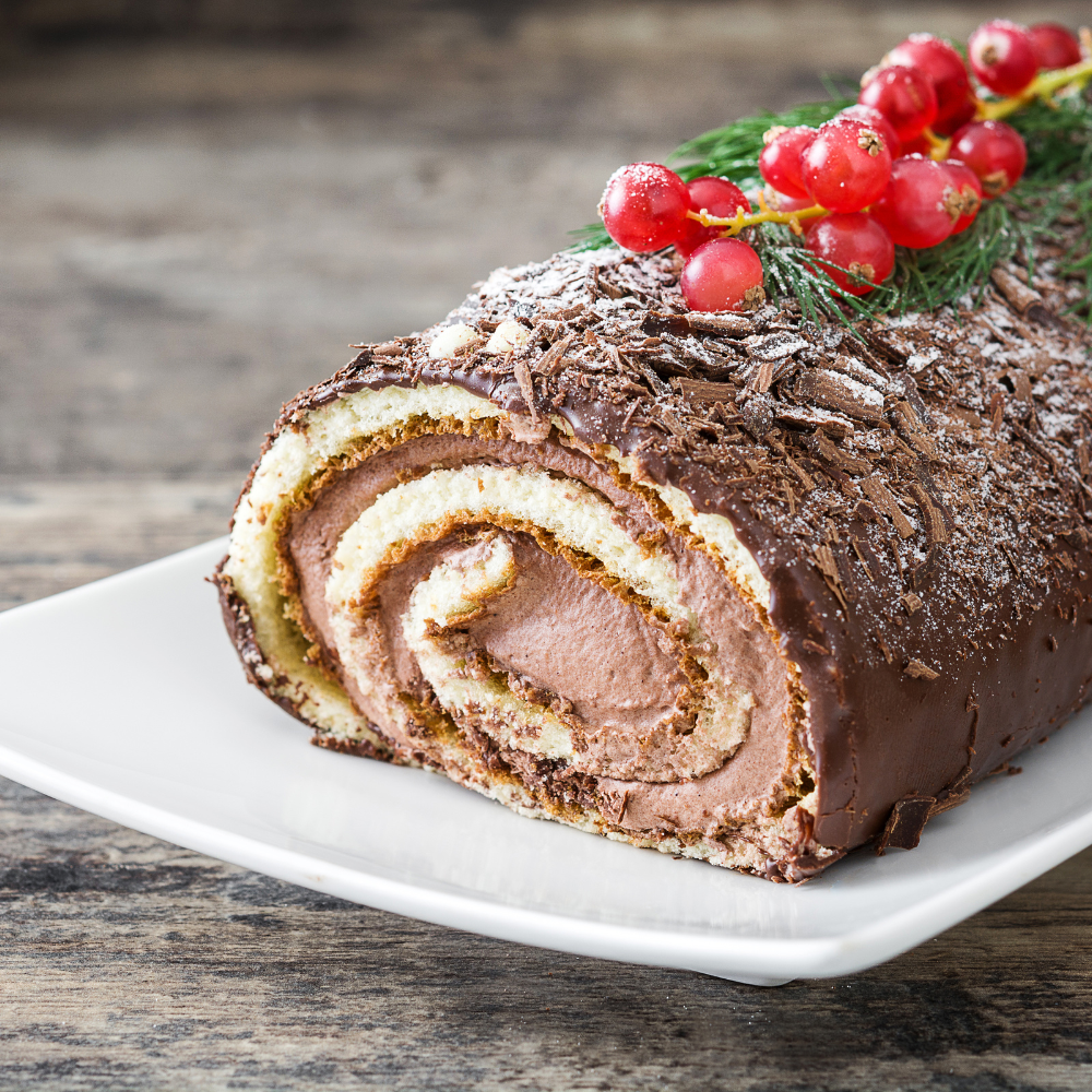 Bûche de Noël au chocolat