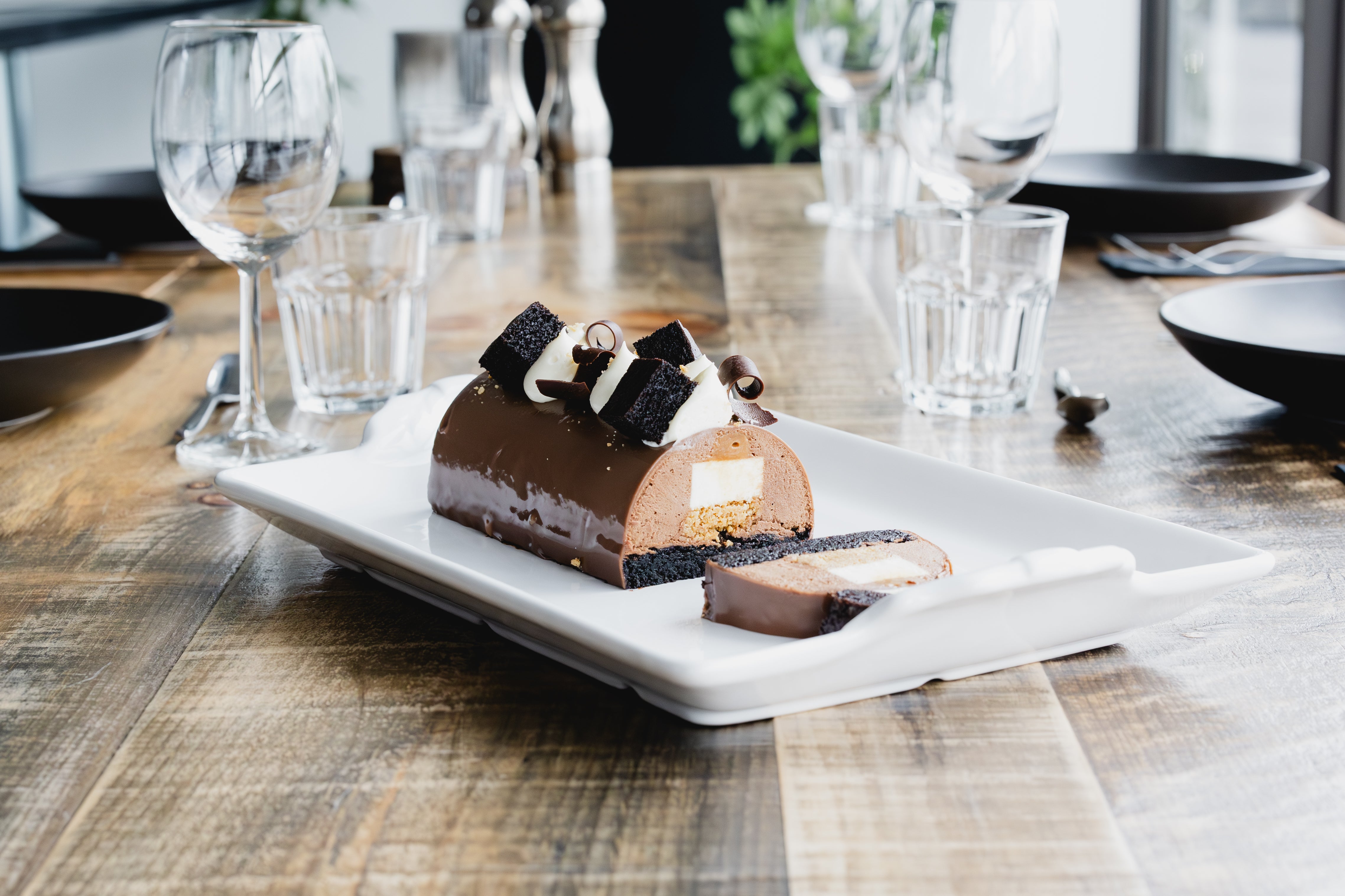 Bûche Chocolat décadent et caramel