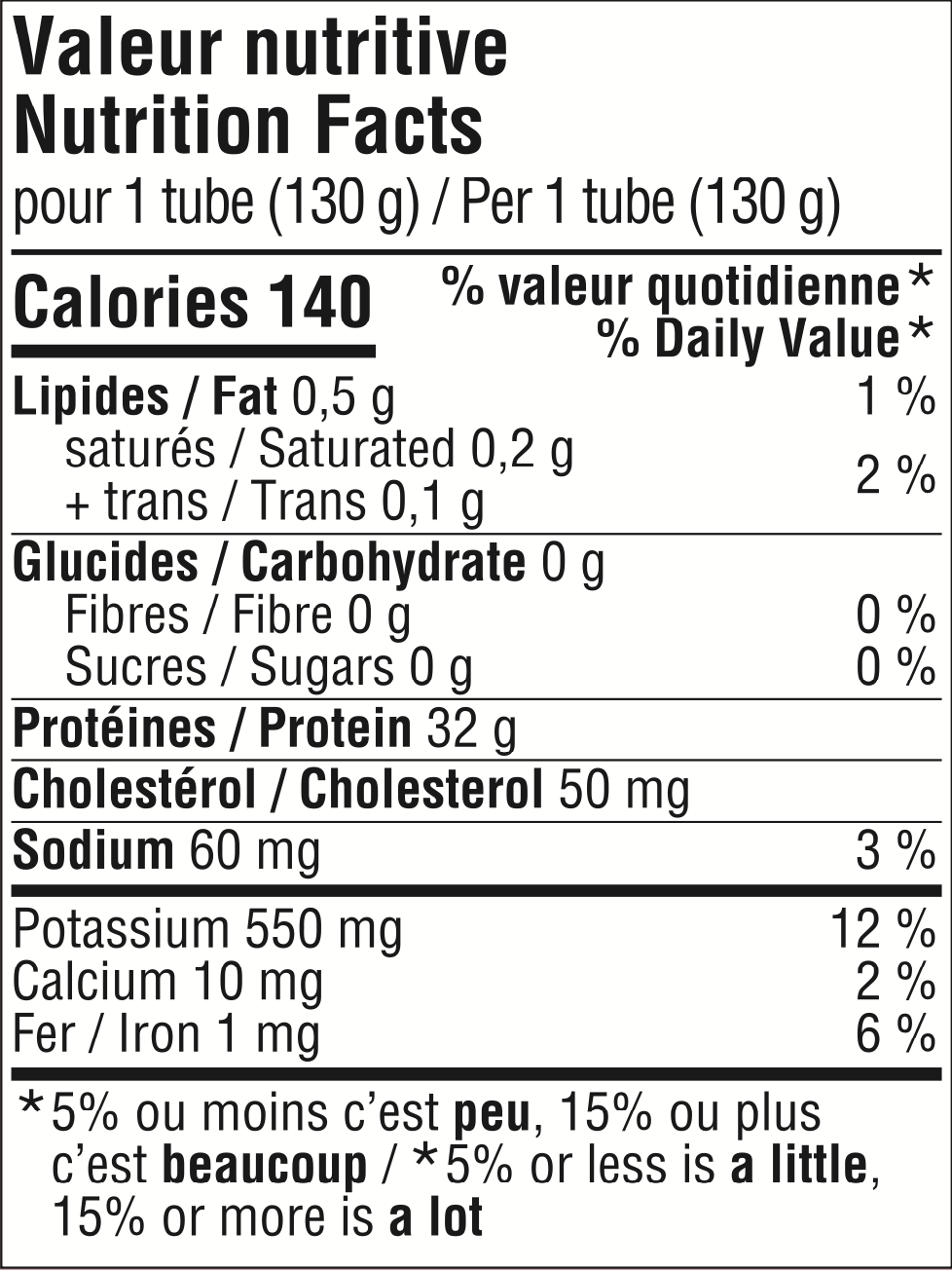 Cubes de thon pour tartare